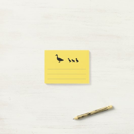 Eenden en eenden post-it® notes (Op bureau)
