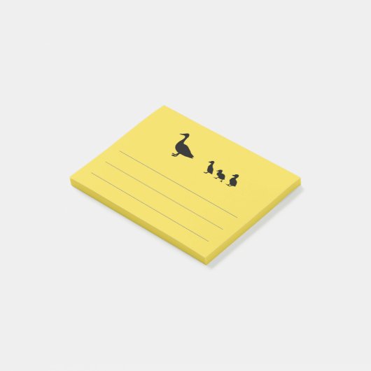 Eenden en eenden post-it® notes (Schuin)