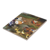 Eenden en eenden tegeltje (Zijkant)