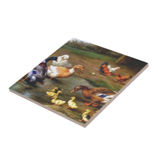 Eenden en eenden tegeltje (Zijkant)