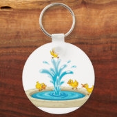 Eenden en fonteinen sleutelhanger (Voorkant)