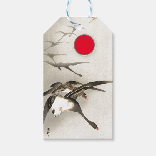 EENDEN EN Label VAN RODE MUNCG Cadeaulabel (Voorkant)