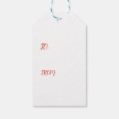 EENDEN EN Label VAN RODE MUNCG Cadeaulabel (Achterkant)