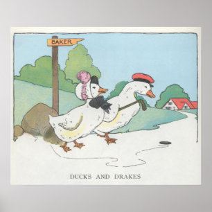 Eenden en trommels poster
