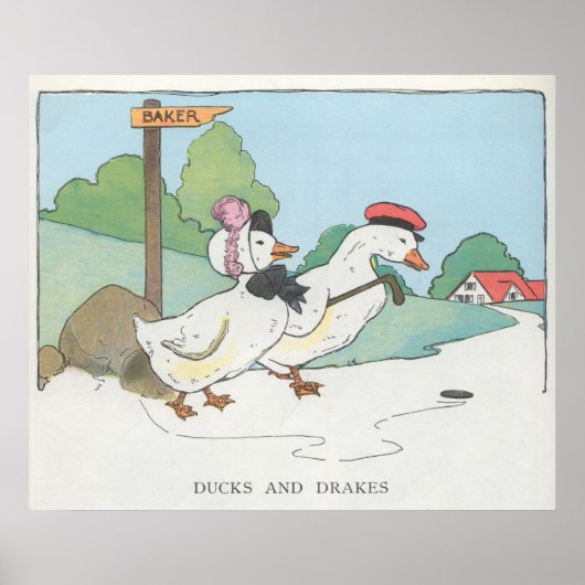 Eenden en trommels poster (Voorkant)