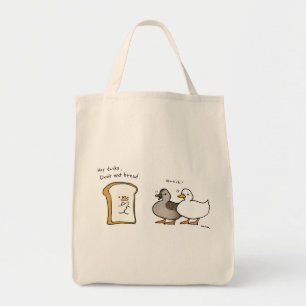 eenden eten geen brood tote bag