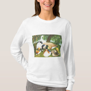Eenden ganzen en zwaan vogels t-shirt