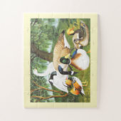 Eenden, ganzen en zwanenvogels legpuzzel (Verticaal)