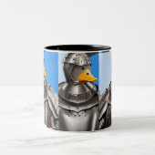 eenden gevechten tweekleurige koffiemok (Center)