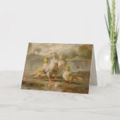 Eenden - Gevouwen Wenskaart Kaart (Voorkant)