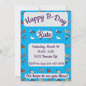 Eenden Happy Birthday Kaart (Voorkant)