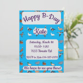 Eenden Happy Birthday Kaart (Staand voorkant)