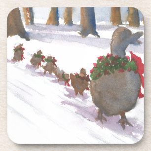 eenden in boston die vaak voorkomen tijdens de win bier onderzetter