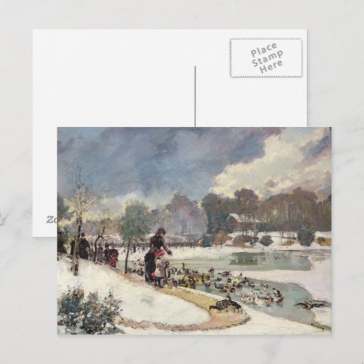 Eenden in de Bois de Boulogne Briefkaart (Voorkant / Achterkant)