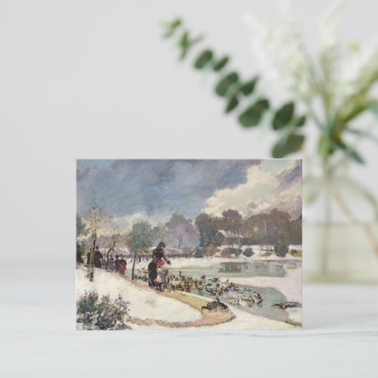 Eenden in de Bois de Boulogne Briefkaart (Staand voorkant)