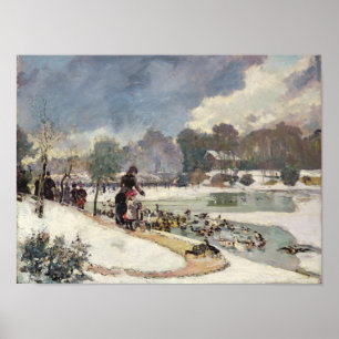 Eenden in de Bois de Boulogne Poster