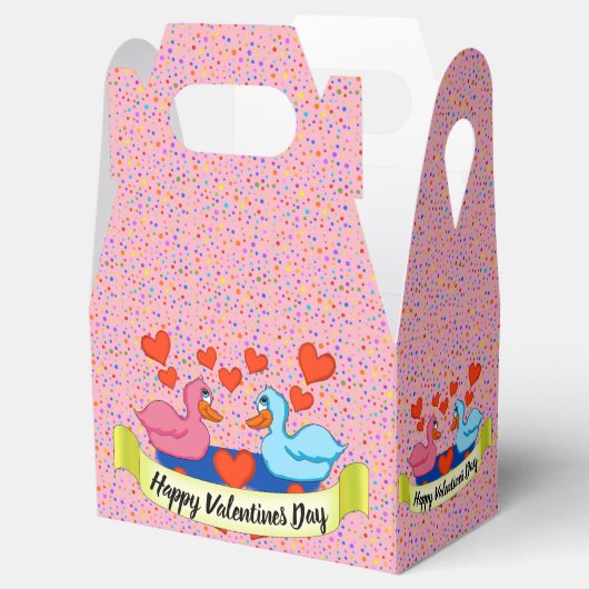 Eenden in de liefdesbus bedankdoosjes (Geopend)