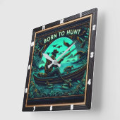 Eenden in de mist vierkante klok (Hoek)