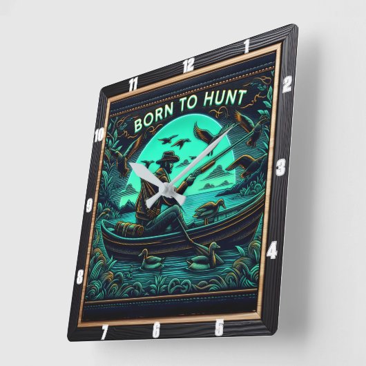 Eenden in de mist vierkante klok (Hoek)