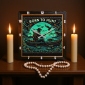 Eenden in de mist vierkante klok