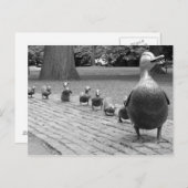 Eenden in de openbare tuin - Boston Briefkaart (Voorkant / Achterkant)