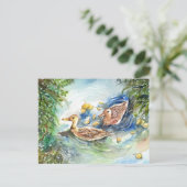 Eenden in de Pond Briefkaart (Staand voorkant)