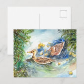 Eenden in de Pond Briefkaart (Voorkant / Achterkant)