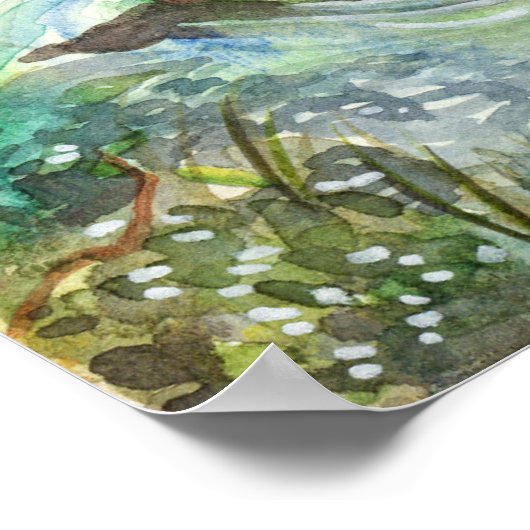 Eenden in de Pond Poster (Hoek)