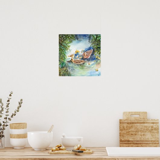 Eenden in de Pond Poster (Keuken)