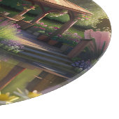 Eenden in de vijver snijplank (Hoek)