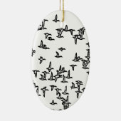 Eenden in de vlucht - Duck Hunting Art Keramisch Ornament (Rechts)