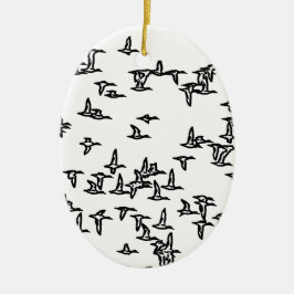 Eenden in de vlucht - Duck Hunting Art Keramisch Ornament