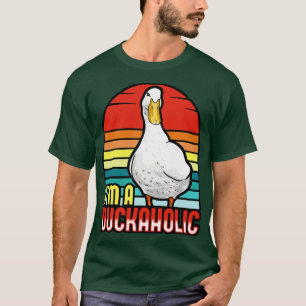 Eenden in een duckaholic t-shirt