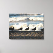 Eenden in een rij canvas afdruk (Voorkant)