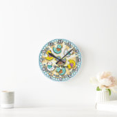 Eenden in een rij ronde klok (Huis)