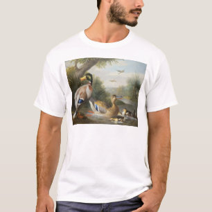 Eenden in een rivierlandschap t-shirt
