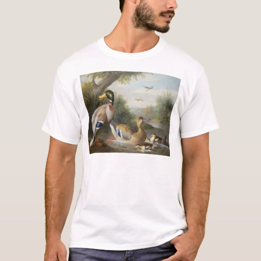 Eenden in een rivierlandschap t-shirt (Voorkant)