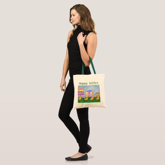 Eenden in een rooirooster tote bag (Voorkant (model))