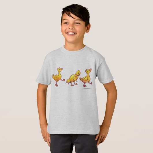 Eenden in een Row Kinder T-shirt (Voorkant volledig)