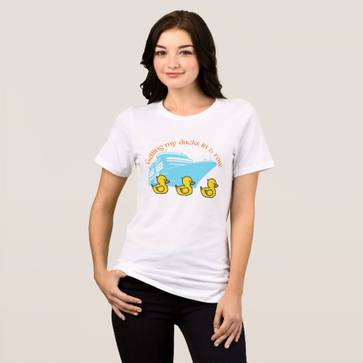 Eenden in het Gelid Tri-Blend Shirt (Voorkant volledig)