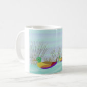 Eenden in het water koffiemok (Voorkant links)
