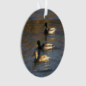 Eenden in het water ornament (voorkant)