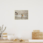 Eenden in Icy Creek Poster (Keuken)
