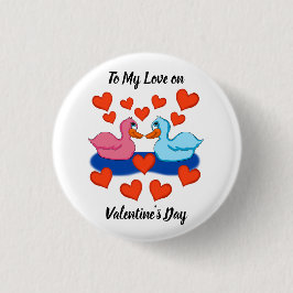 Eenden in Love Button