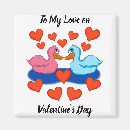 Eenden in Love Magnet
