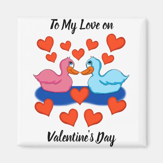 Eenden in Love Magnet (Voorkant)