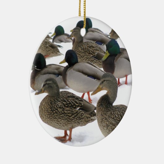 Eenden in Snow Ornament (Rechts)