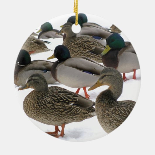Eenden in Snow Ornament (Achterkant)