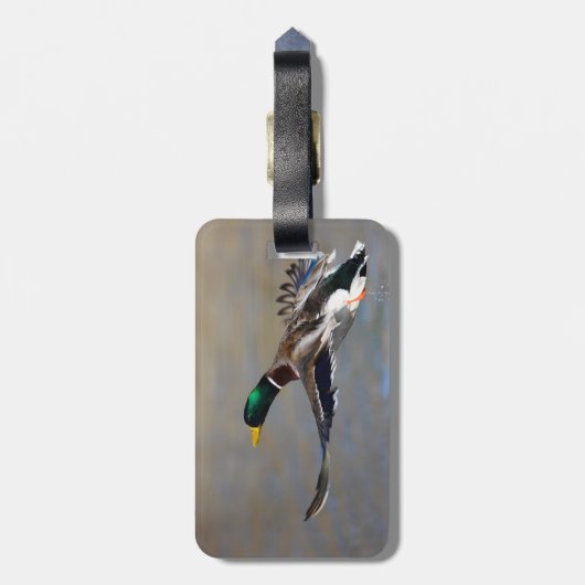 eenden in vlucht bagagelabel (Achterkant verticaal)