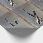 eenden in vlucht cadeaupapier (Hoek)